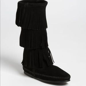 Authentic Minnetonka Fringe Moccasin Boots